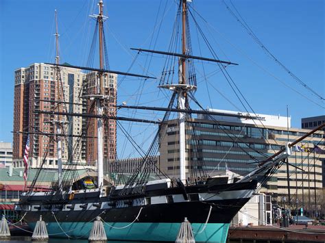 old ship in baltimore harbor